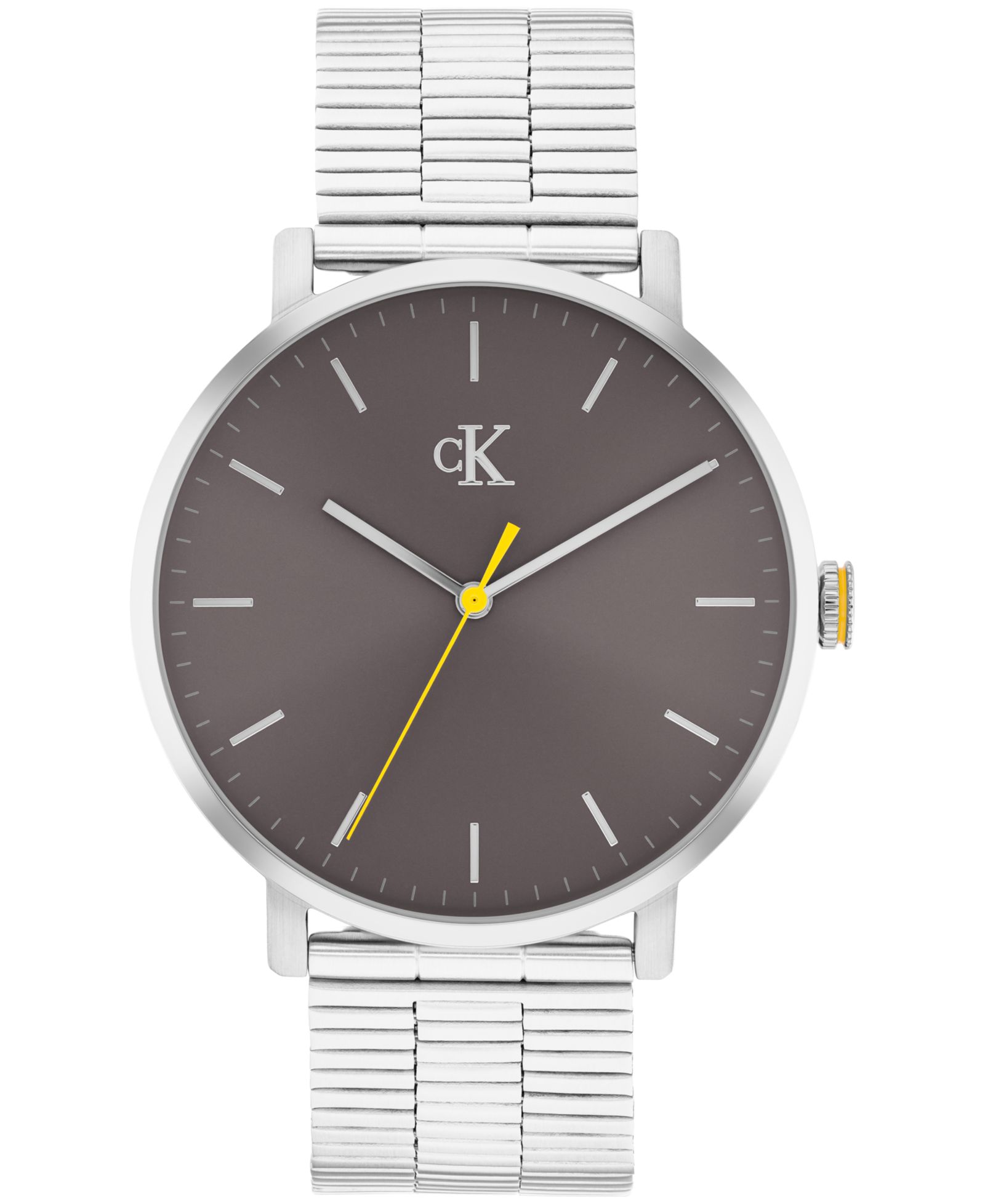 Мужские часы Calvin Klein Real Silver Tone Stainless Steel Mesh Bracelet, 42mm