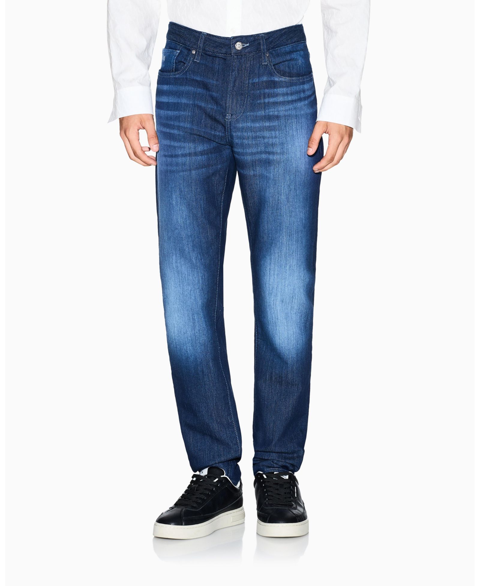 A|X Armani Exchange Men's J14 Slim Fleece Stretch Denim Jeans