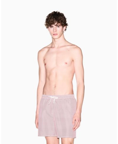 A|X Armani Exchange Men's Allover Mini Logo Swim Trunk