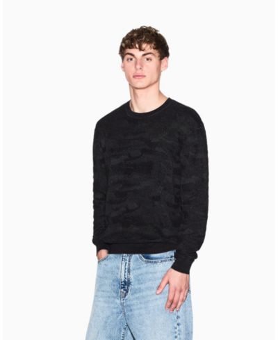 Мужской джемпер A|X Armani Exchange Jacquard Camouflage Mercerized Cotton Sweater