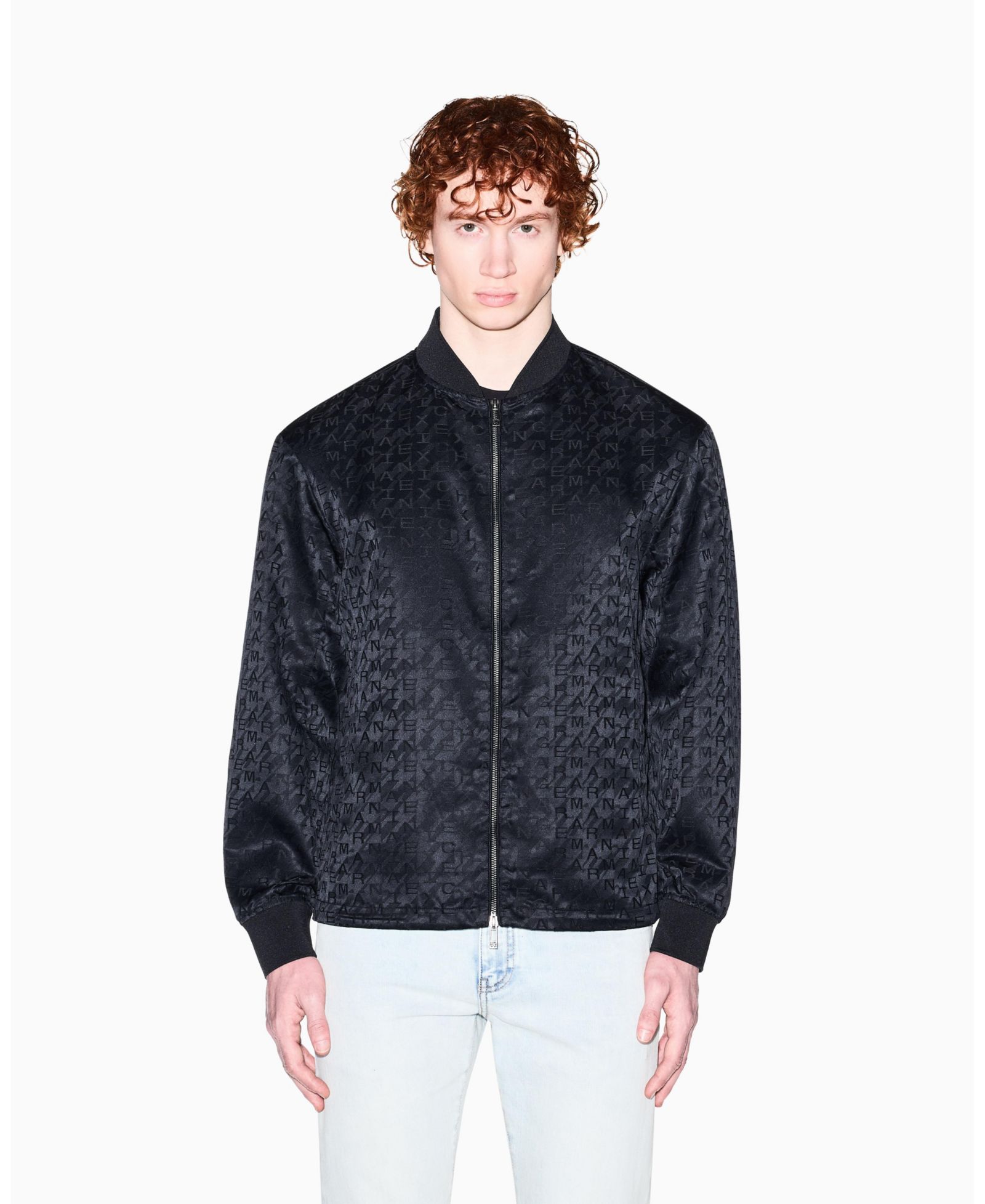 Мужская бомбер-куртка A|X Armani Exchange All Over Print Jacquard
