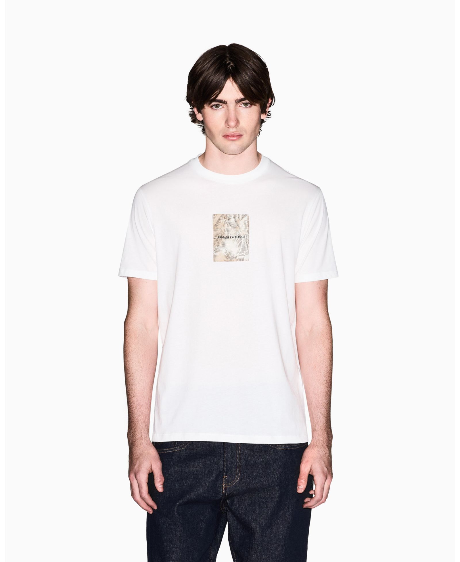 Мужская футболка A|X Armani Exchange IBIZA X Leaf Box Print