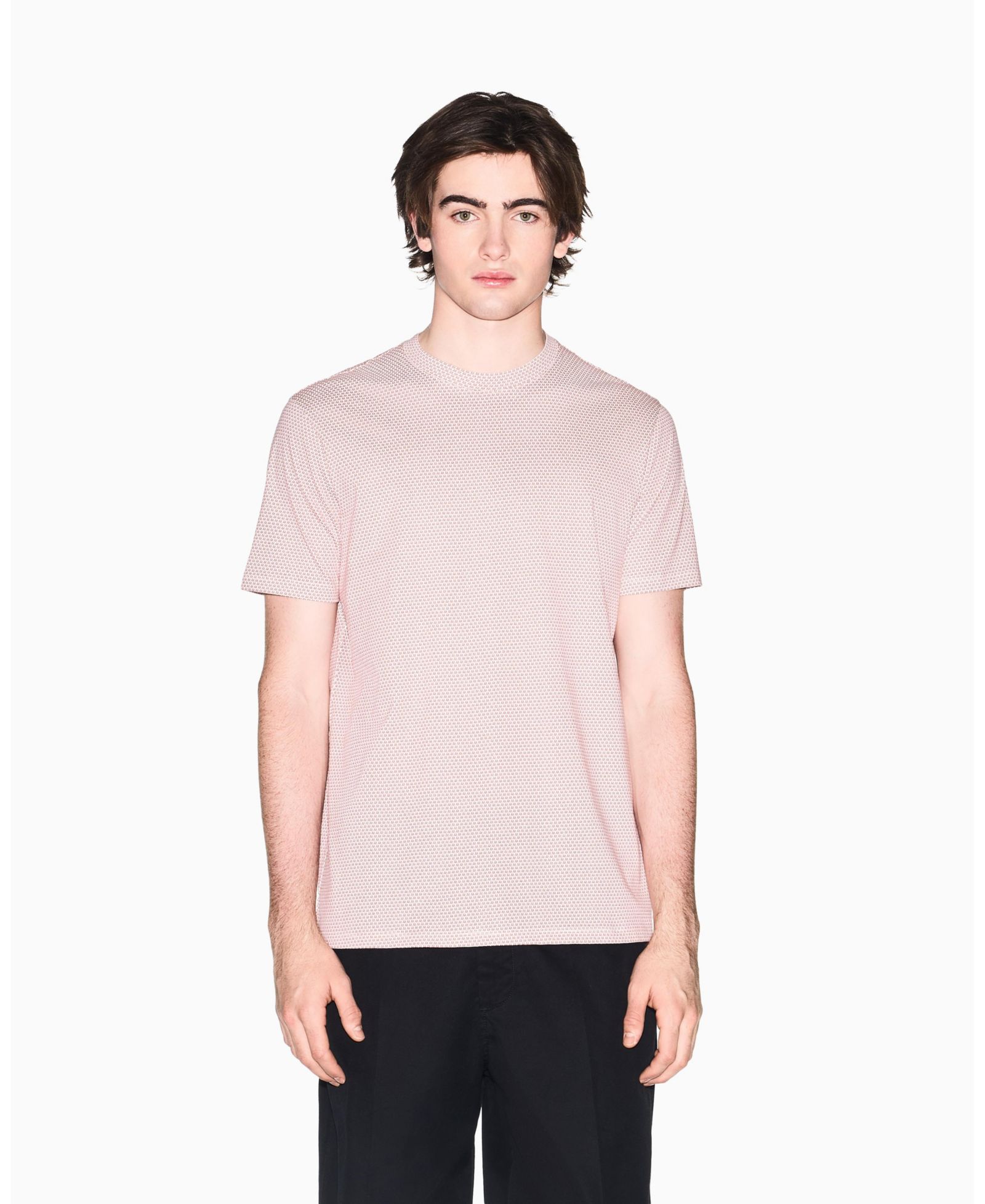 A|X Armani Exchange Men's Short Sleeve Allover logo Printed T-Shirt