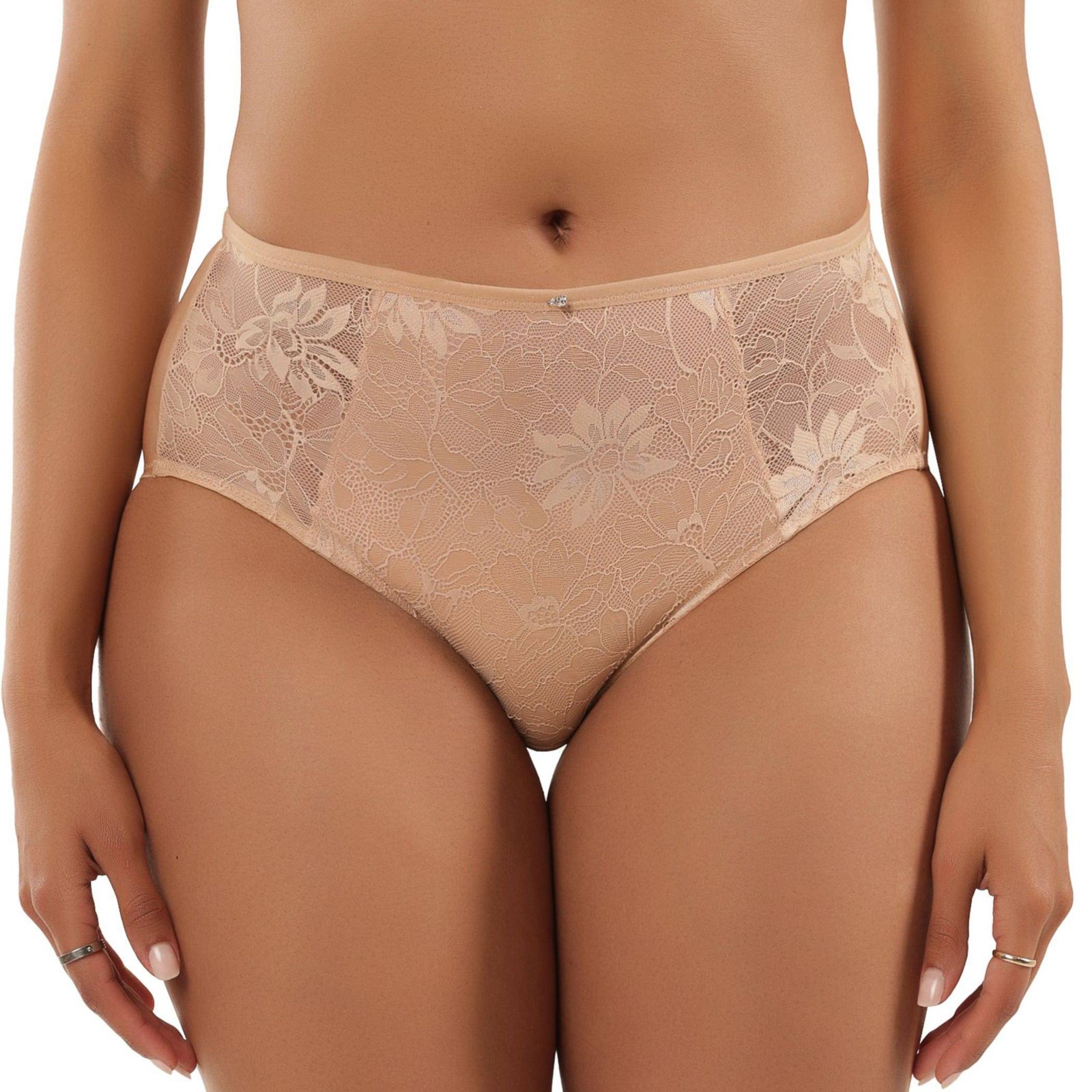 PARFAIT Women's Luxlacy Lace High-Waist Brief With Light Tummy Control And Extra Coverage Panties