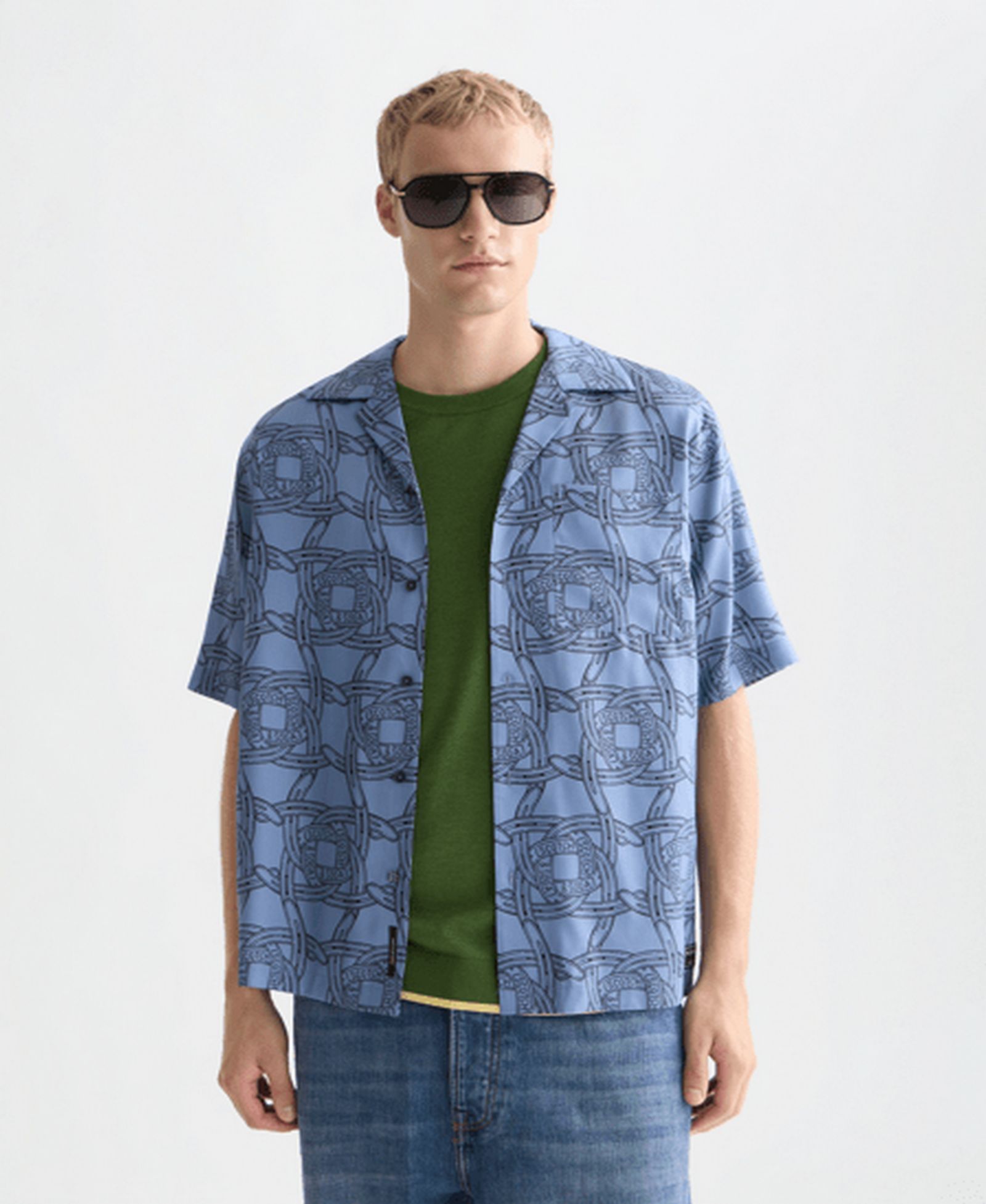 SCOTCH & SODA Men's Printed Short-Sleeve Shirt