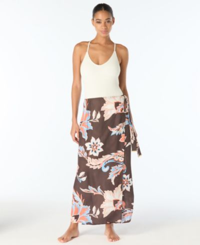 Vince Camuto Women's Printed Wrap Swim Maxi Skirt