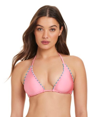 Red Carter Женский цветочный купальник Bikini Top с V-образным вырезом