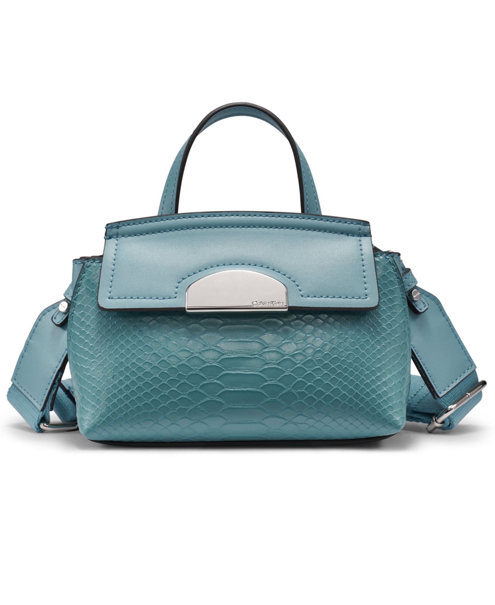 Calvin Klein Arabella Mixed Media Crossbody with Web Strap