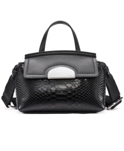 Calvin Klein Arabella Mixed Media Crossbody with Web Strap