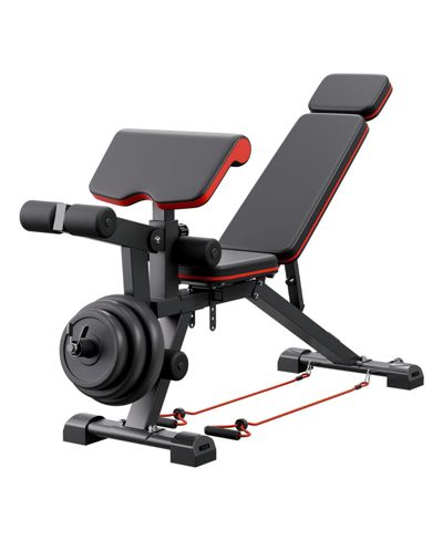 SUGFIT Adjustable Weight Bench 800 LB Capacity with Leg Extension and Preacher Pad