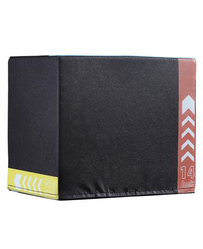SUGIFT 3-in-1 Plyo Jump Box 16/14/12" Soft Cotton Agility Training Box