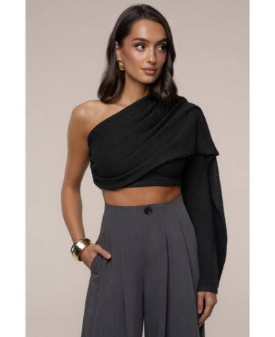 JLUXLABEL Женский топ на одно плечо Capsule