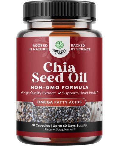 Nature's Craft Chia Seed Extract Capsules, 60ct
