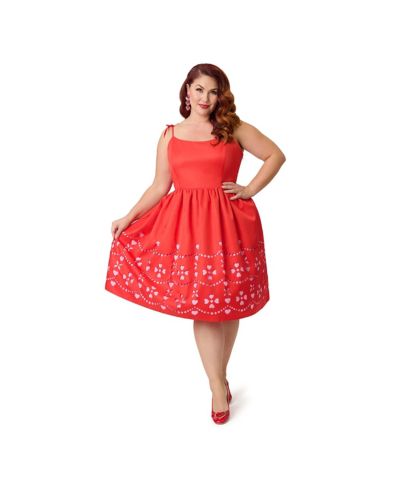 Платье в стиле винтаж Unique Vintage Women's Plus Size 1950s Bobbie Swing