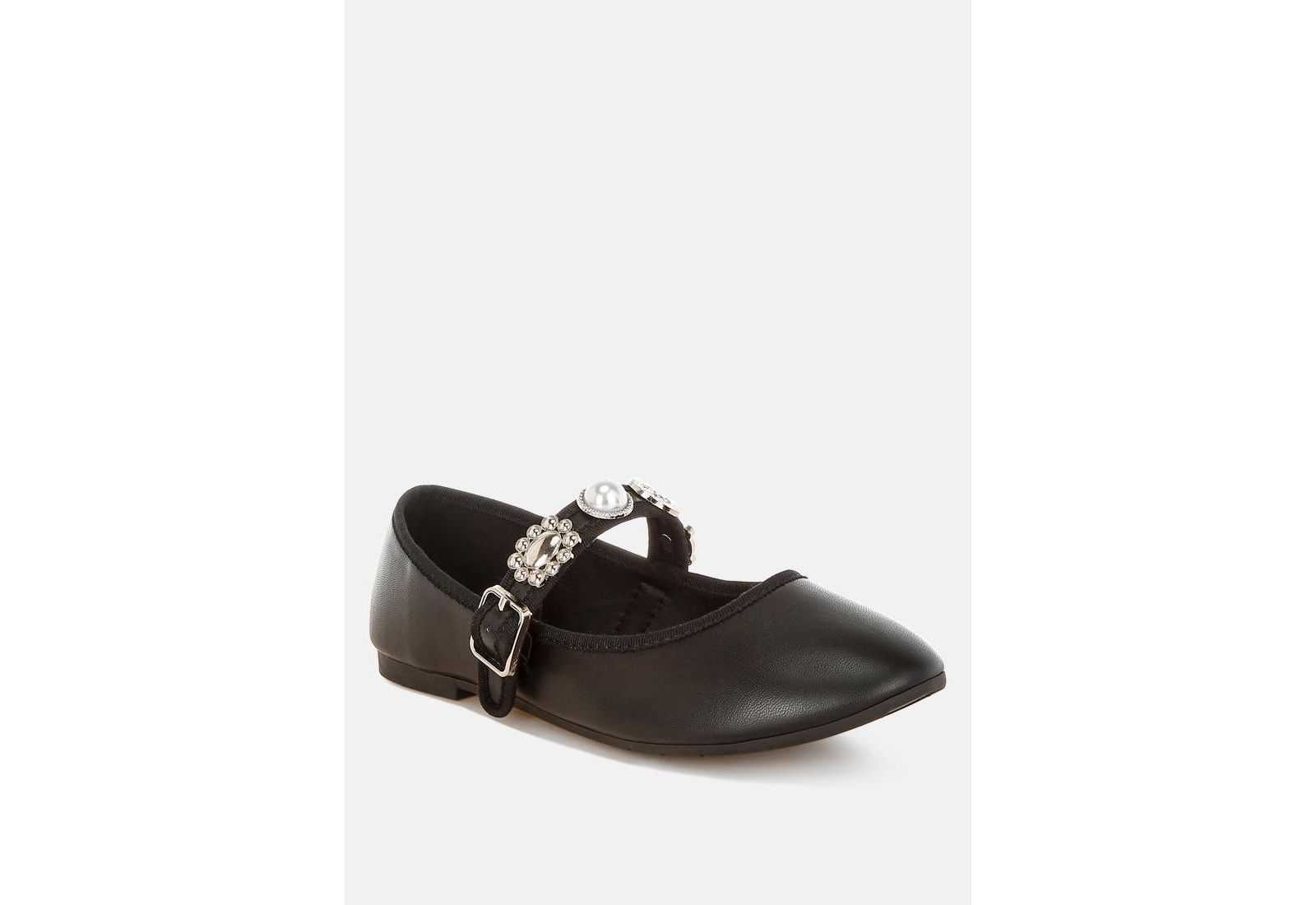 London Rag Womens Kavana Charms Embellished Flat Mary Janes