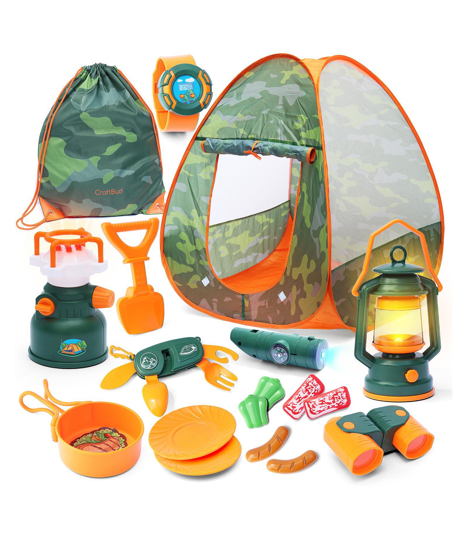 Детский игровой набор Clara Clark Camping с палаткой и костром
