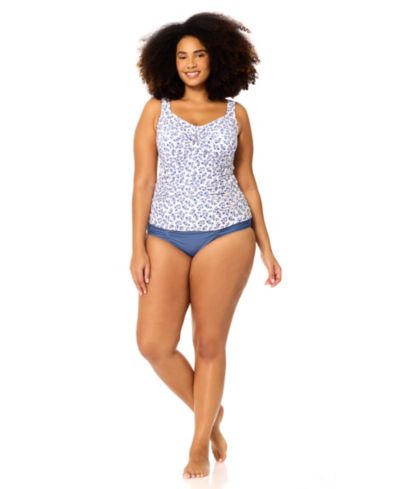 Raisins Curve Plus Size Sasha Sweetheart Neck Tankini Top