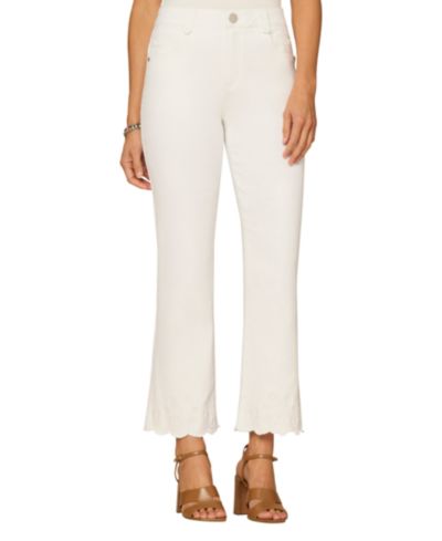 Democracy Petite High-Rise Cropped Itty Bitty Flare Jeans