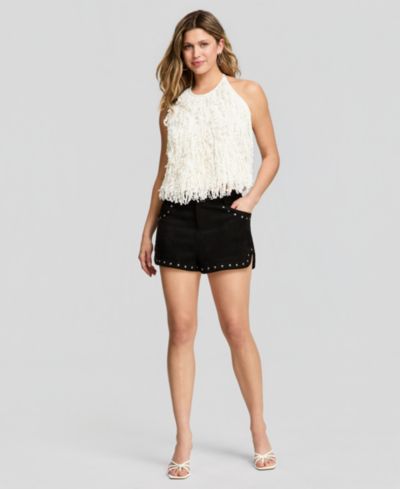 And Now This Women's Studded Faux-Suede Shorts, Macy's Exclusive