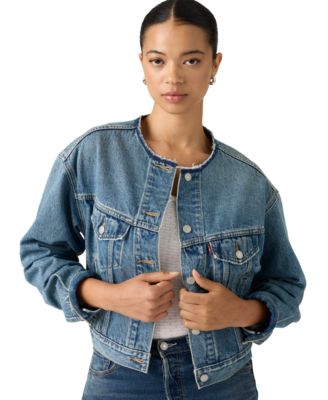 Женская джинсовая куртка Levi's без воротника