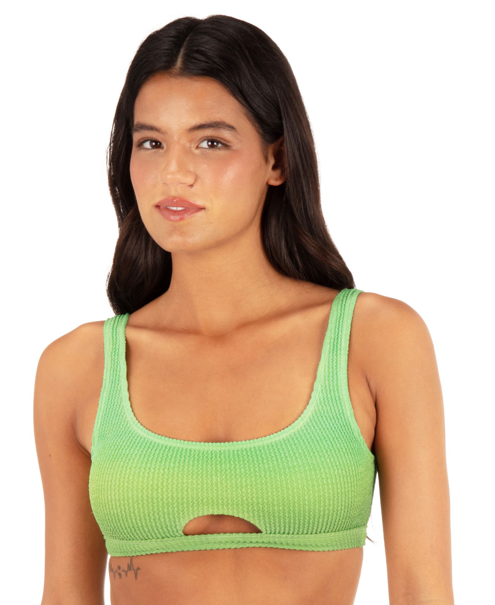 Женский бикини-топ Hurley Ombre Scrunch Scoop Neck