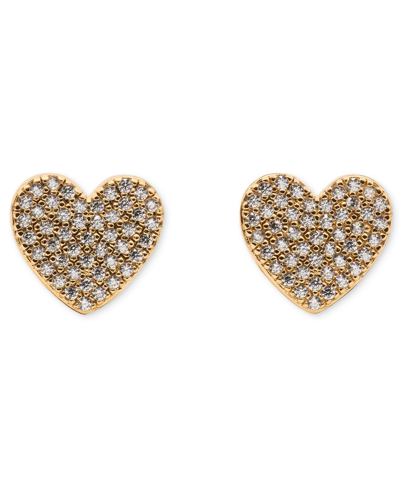 kate spade new york Cubic Zirconia Pave Heart Stud Earrings