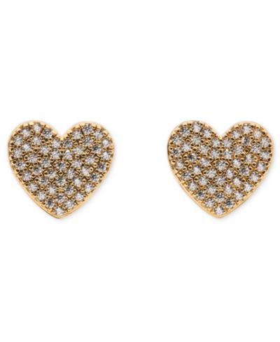 Серьги-гвоздики kate spade new york Cubic Zirconia Pave Heart