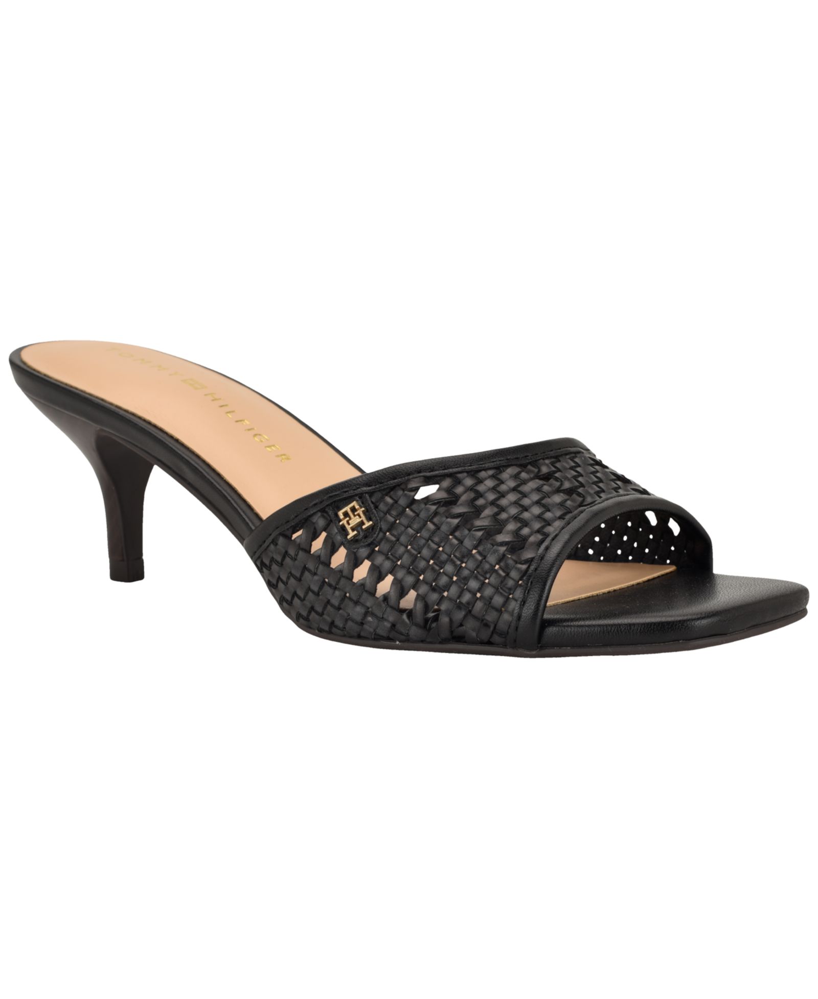 Tommy Hilfiger Women's Claihre Woven Kitten Heel Sandal