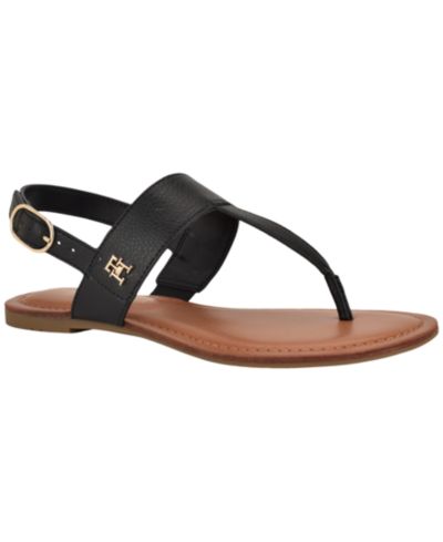 Сандалии Tommy Hilfiger Women's Lenian T-Strap Flat Slingback