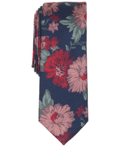 Bar III Men's Joelle Floral Skinny Tie, Macy's Exclusive