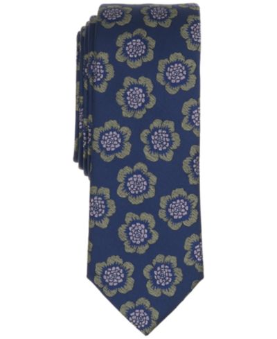 Мужской узкий галстук Bar III Men's Remi Floral Skinny