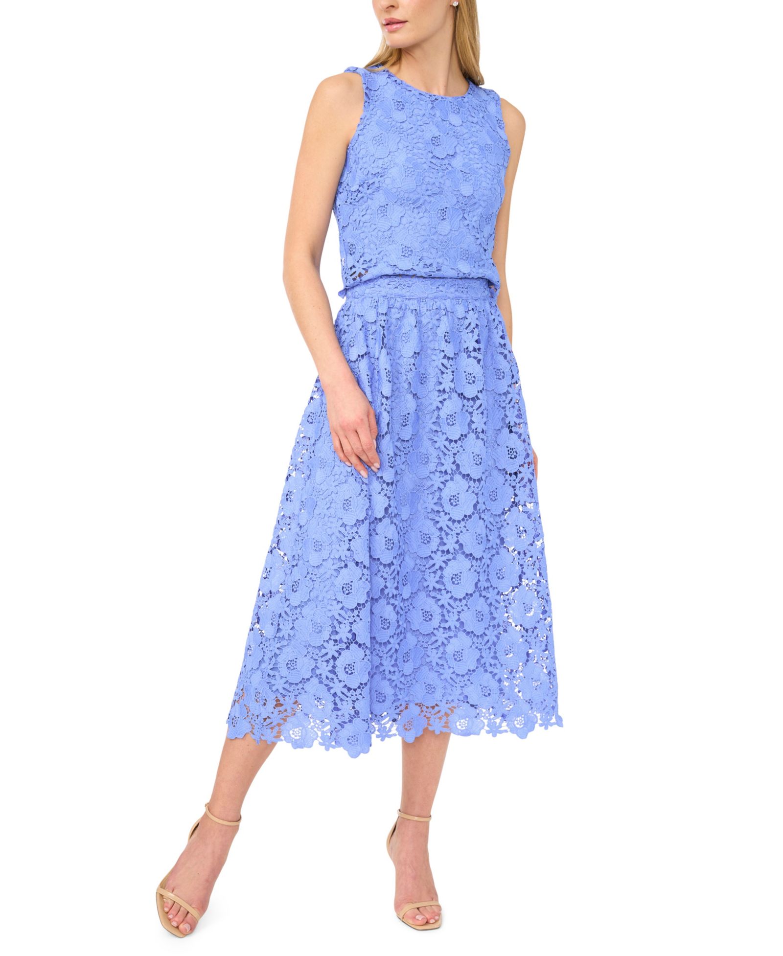 CeCe Женский Lace A-Line Midi Skirt