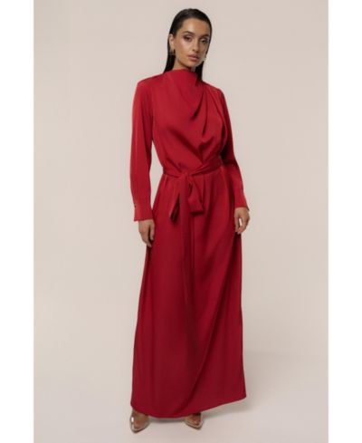JLUXLABEL Women's Victoria Satin Maxi Dress