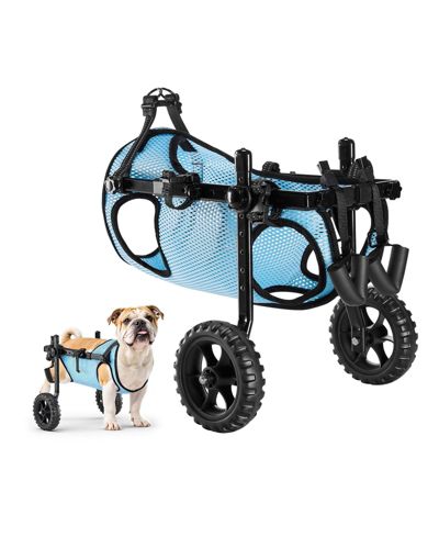 COZITO Shock-Absorbing 2-Wheel Pet Wheelchair for Back Legs, Medium