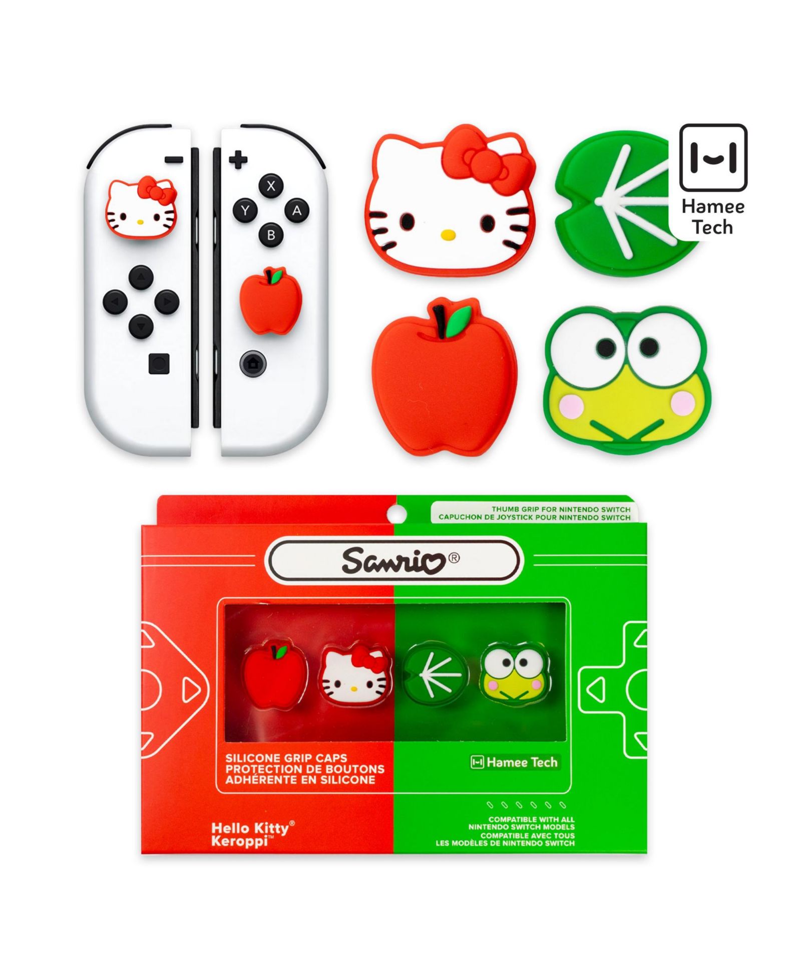 Hamee Hello Kitty and Friends Silicone Thumb Grips for Nintendo Switch/OLED and Switch Lite