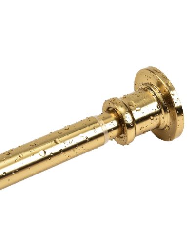 Cameo Adjustable Shower Curtain Rod 42" -72", Spring tension Stainless Steel Telescoping Rod, Heavy Duty, Rust Resistant,