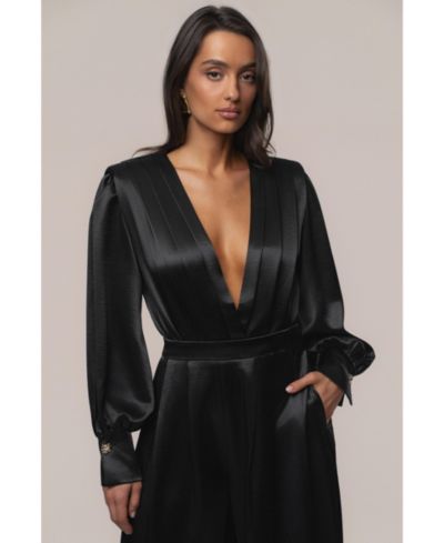 JLUXLABEL Женский атласный боди