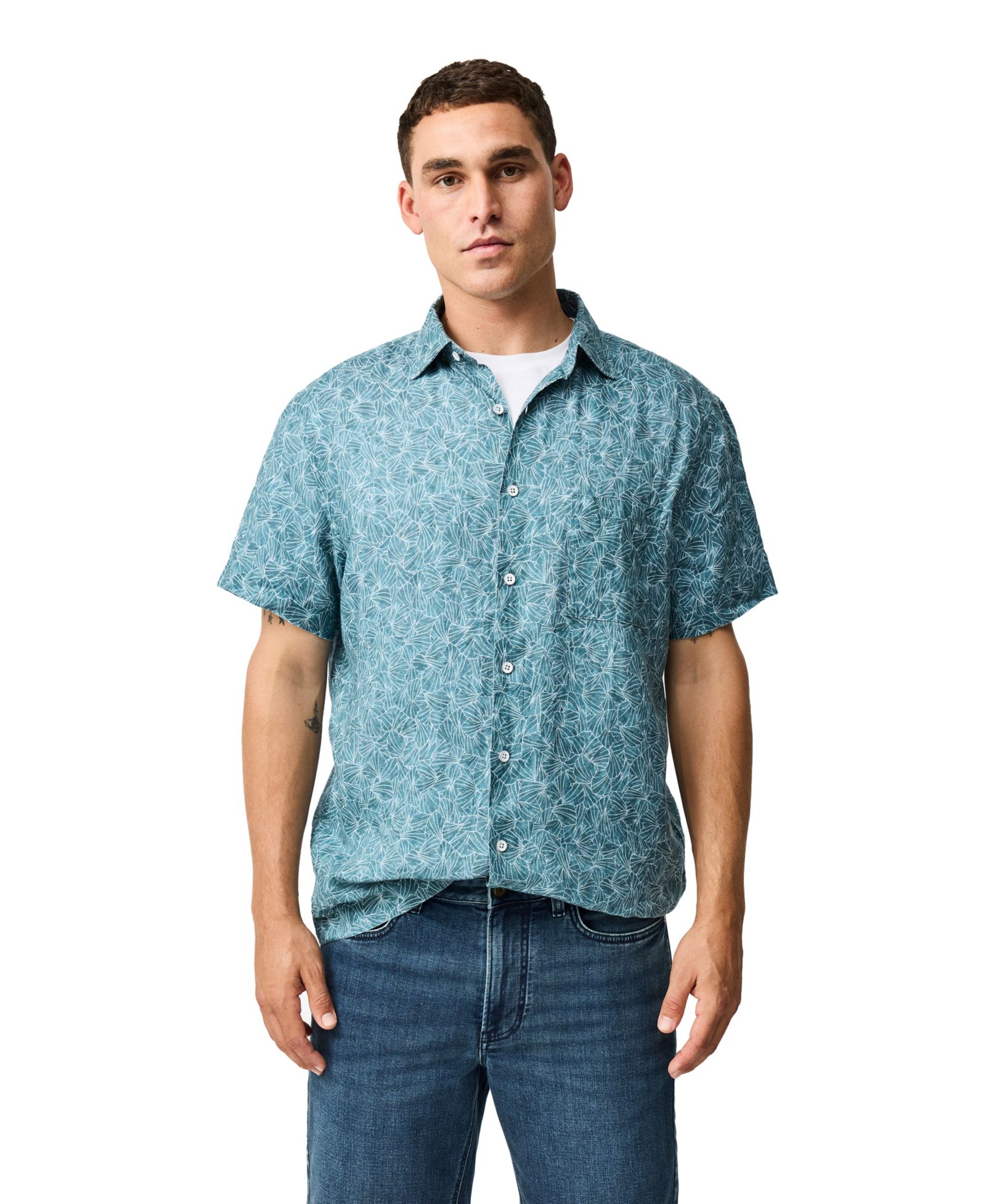 Rodd & Gunn Men's Relax Fit Short Sleeve Linen Shirt
