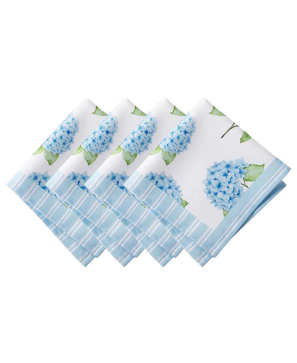 Набор салфеток Elrene Nantucket Hydrangea Garden 4 шт