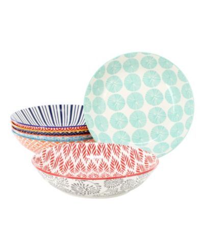 Elama Giovanna Pasta Bowls, Set of 6