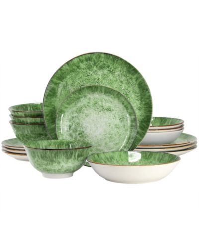 Elama Oceanus 16-Pc. Dinnerware Set, Service For 4