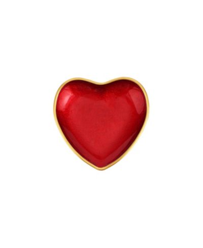 VIETRI Baroque Glass Heart Cocktail Plate