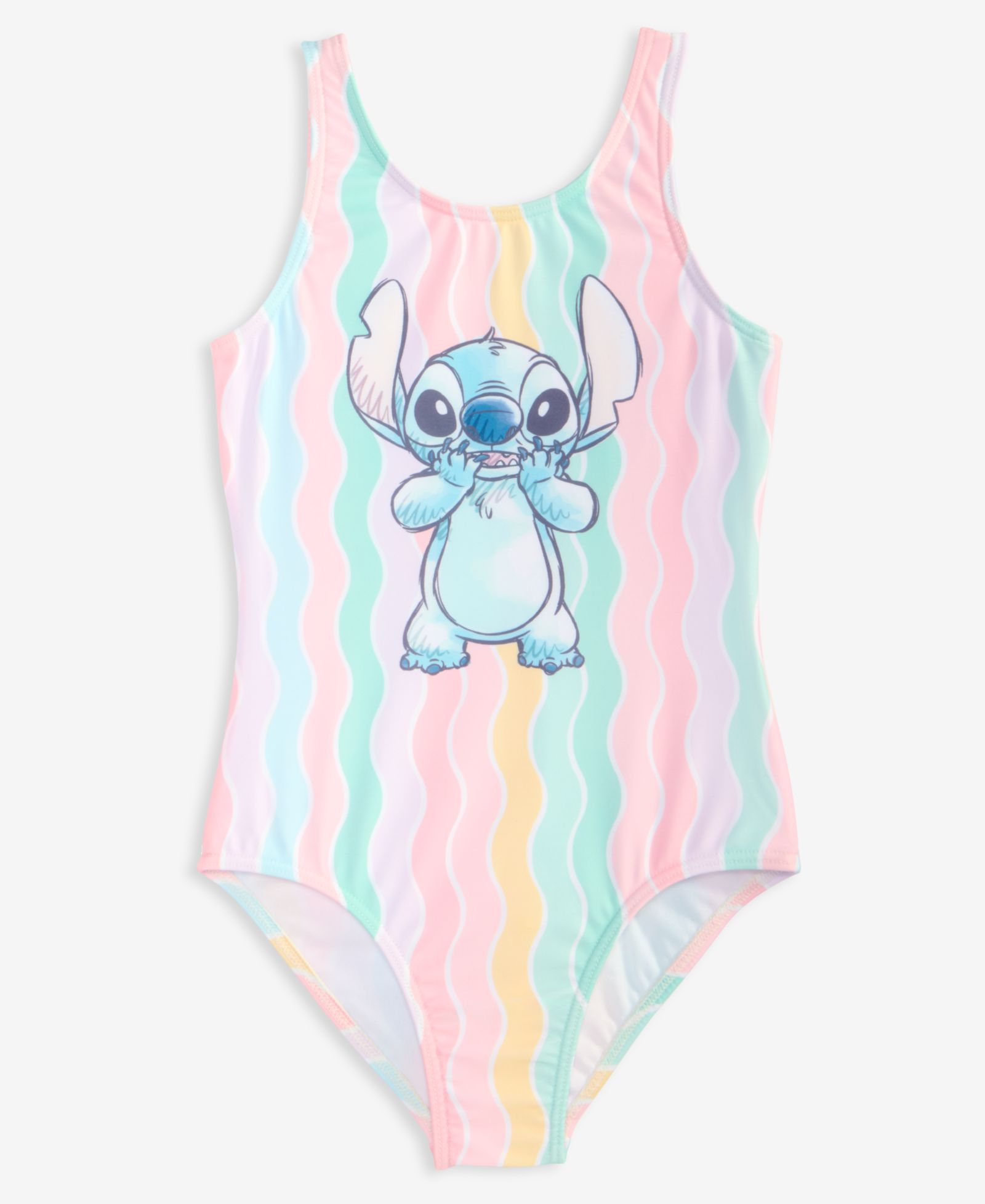 Слитный купальник Dreamwave Stitch для девочек, полосатый, 4-6X