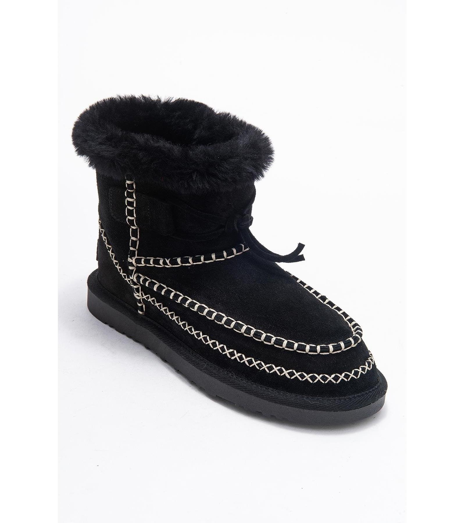 Forever & Always Shoes женские кожаные ботильоны Jorel с мехом