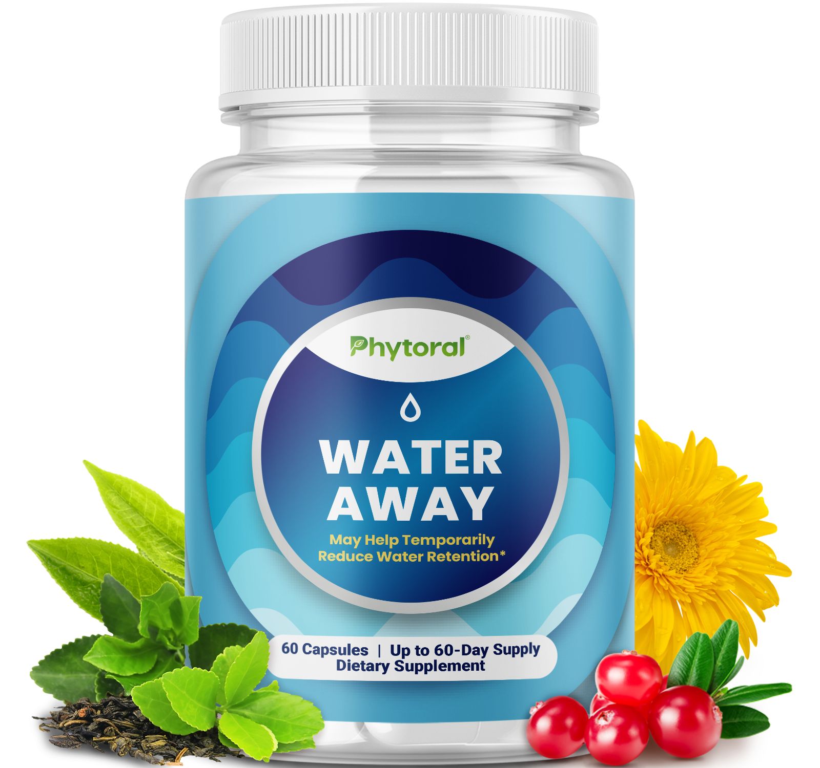 Капсулы Phytoral Natural Diuretic Water Away, 60 шт