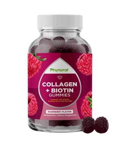 Желе Phytoral Collagen + Biotin, Raspberry, 90ct