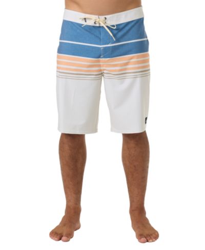 O'Neill Men's Hyperfreak Heat Striped Swim Board Shorts