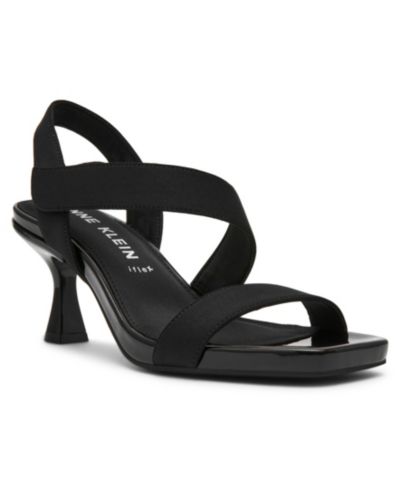 Anne Klein Women's Justin Square Toe Asymmetrical Dress Sandals