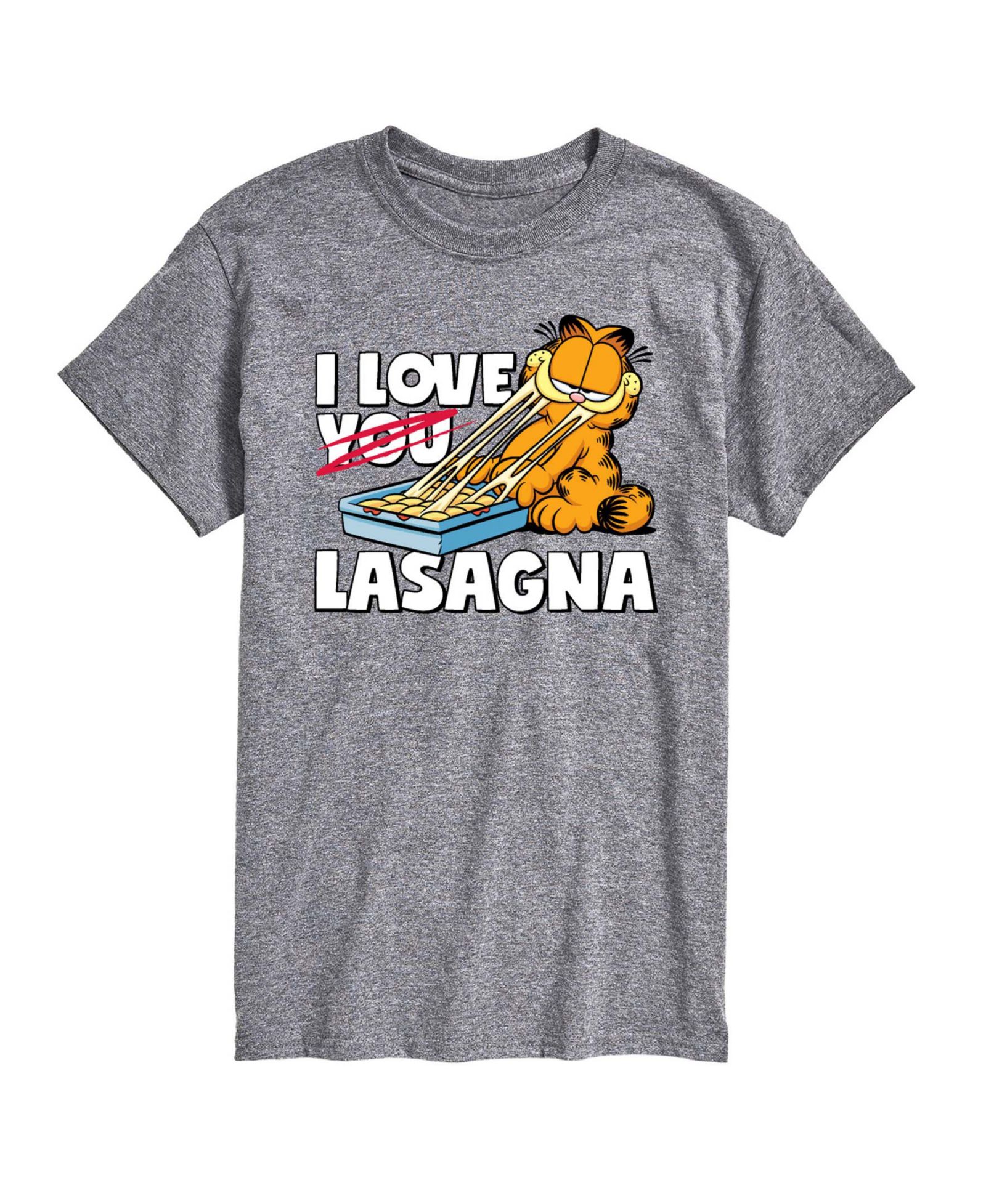 AIRWAVES Men's Garfield Love Lasagna Printed Short-Sleeve Graphic T-Shirt