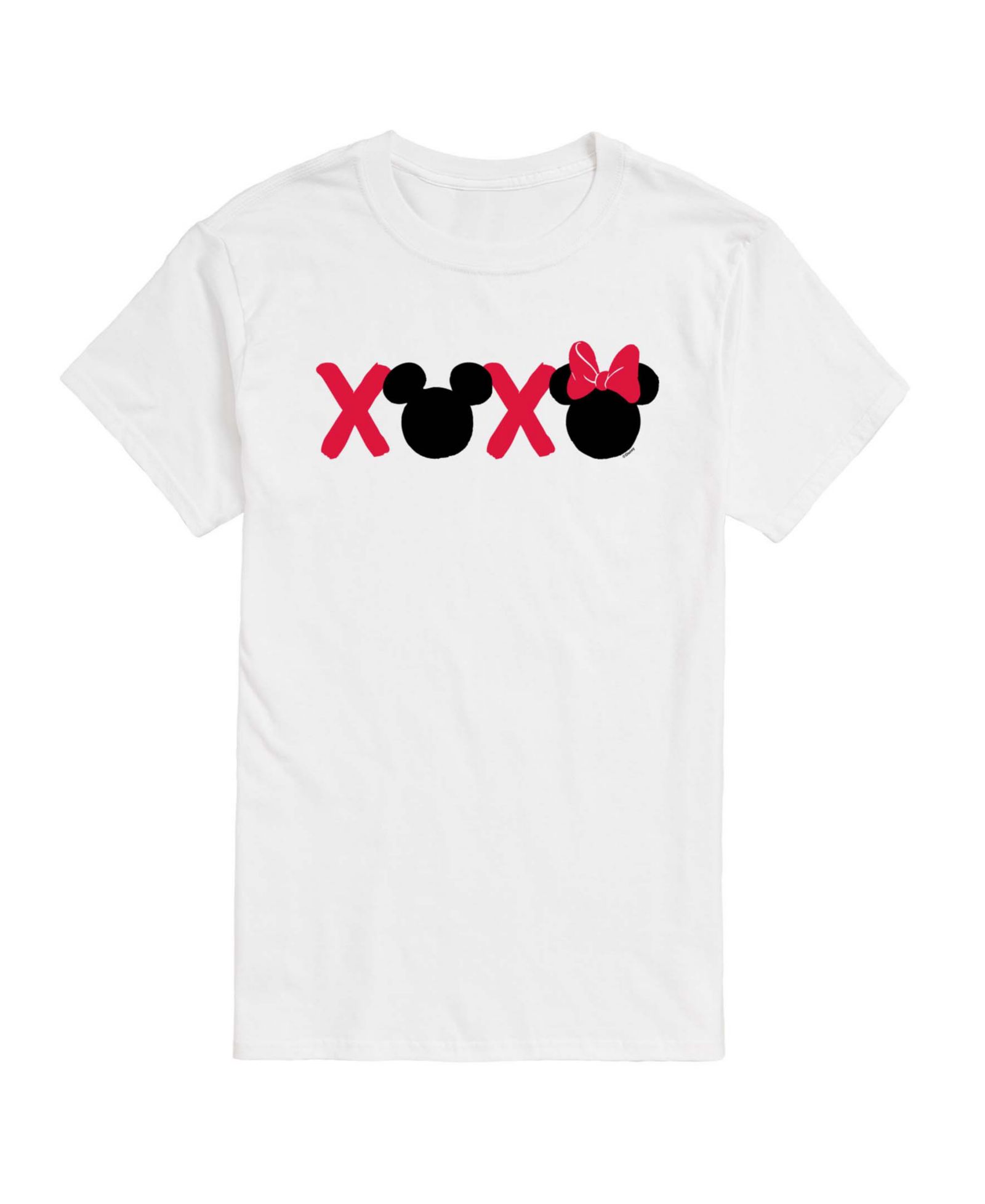 AIRWAVES Men's Disney Mickey Minnie Heads Xoxo Printed Short-Sleeve Graphic T-Shirt